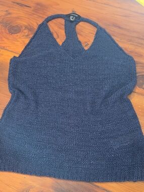 Atmosphere Navy Knit Top Size 8